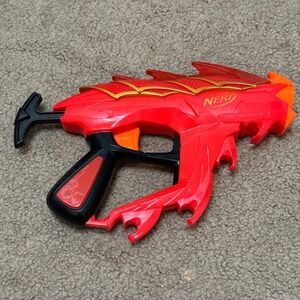 Nerf DragonPower Fireshot Dart Blaster Dragon Scale Design Red Dart Tested